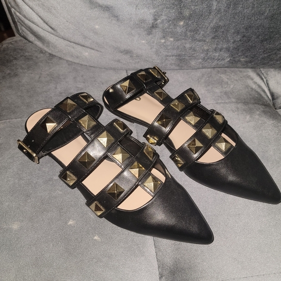 Black Mix No 6 | India StudFlat Shoes Size 8.5 - Picture 7 of 8